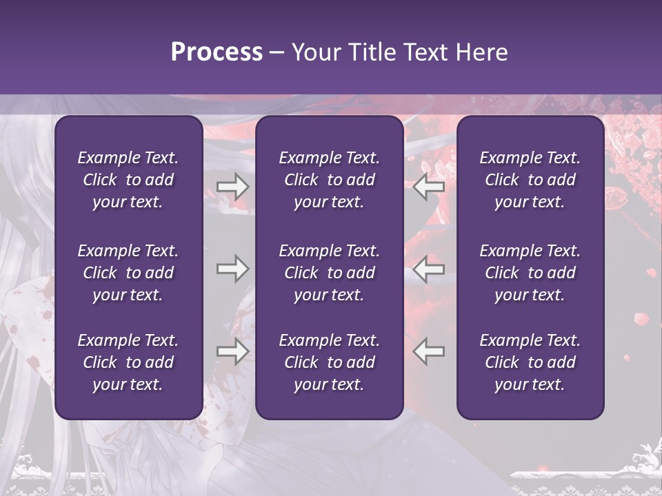 A Woman With Long Hair Standing In Front Of A Red Background PowerPoint Template