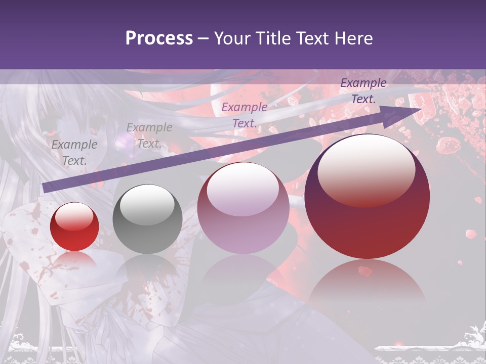 A Woman With Long Hair Standing In Front Of A Red Background PowerPoint Template