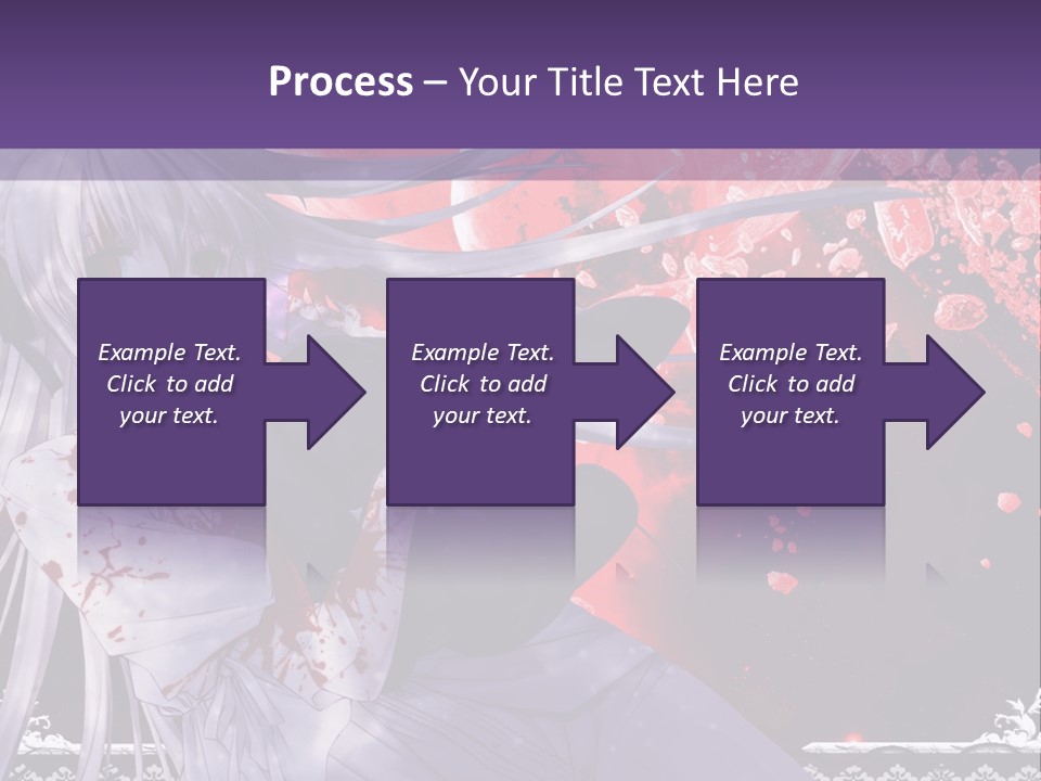 A Woman With Long Hair Standing In Front Of A Red Background PowerPoint Template