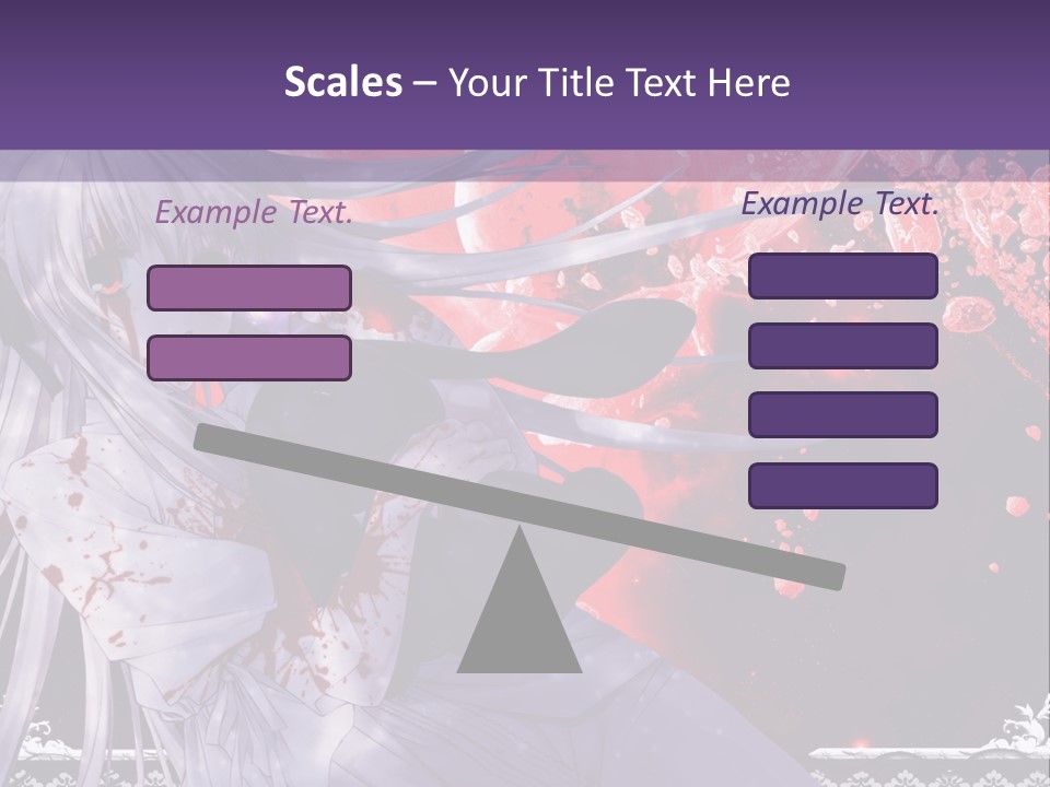 A Woman With Long Hair Standing In Front Of A Red Background PowerPoint Template