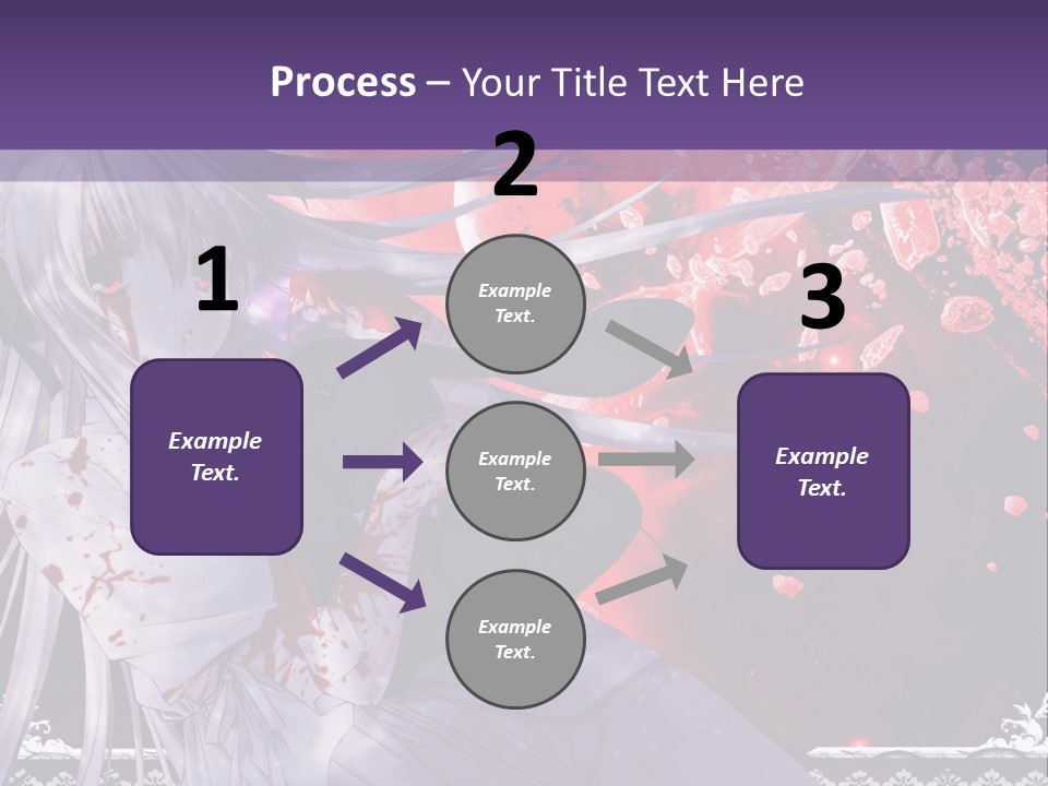 A Woman With Long Hair Standing In Front Of A Red Background PowerPoint Template