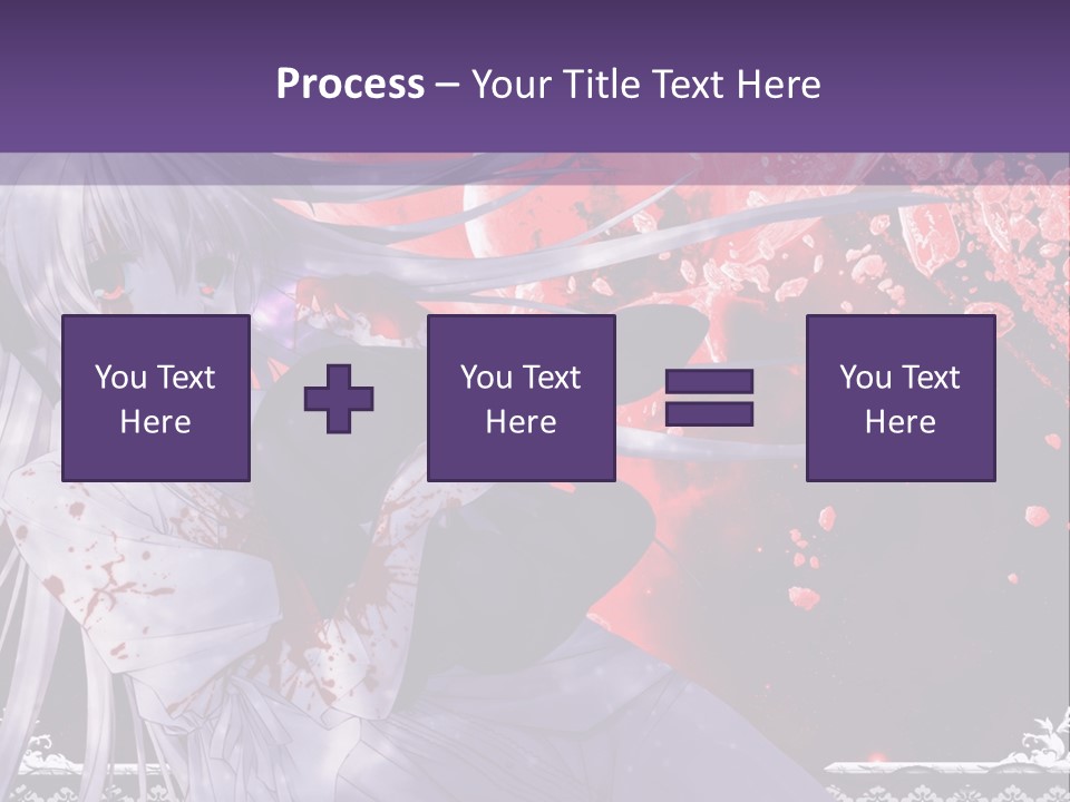 A Woman With Long Hair Standing In Front Of A Red Background PowerPoint Template