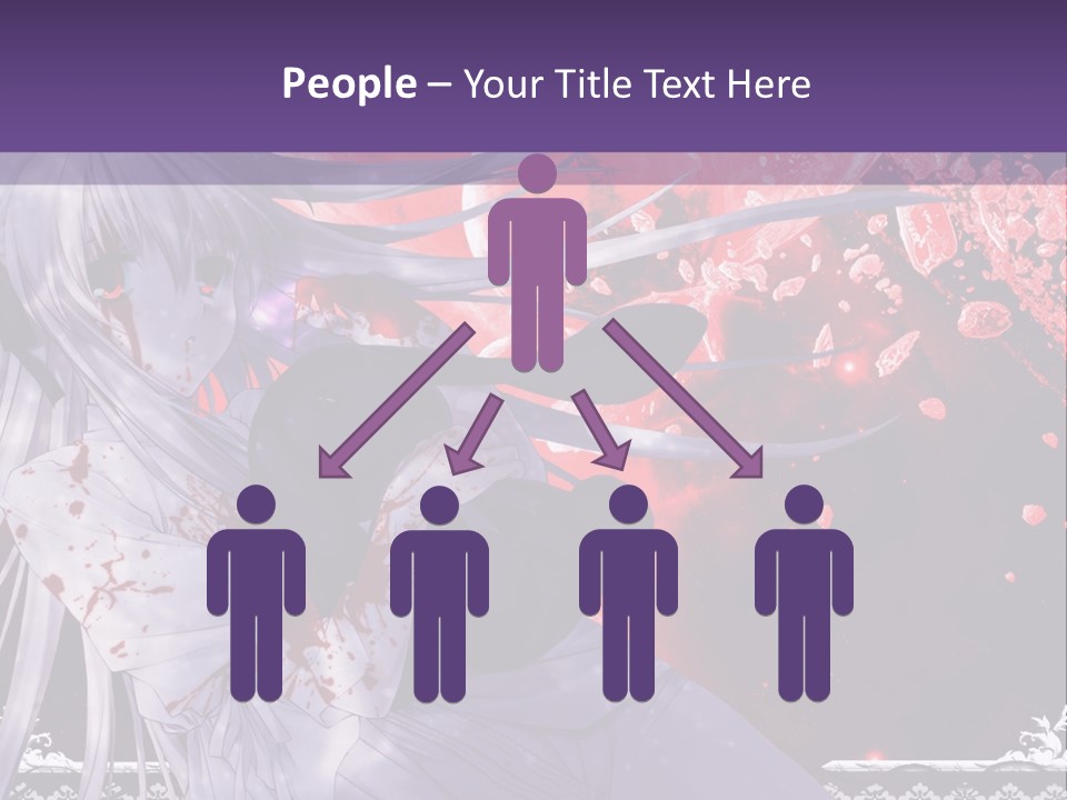 A Woman With Long Hair Standing In Front Of A Red Background PowerPoint Template