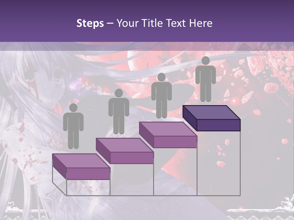 A Woman With Long Hair Standing In Front Of A Red Background PowerPoint Template