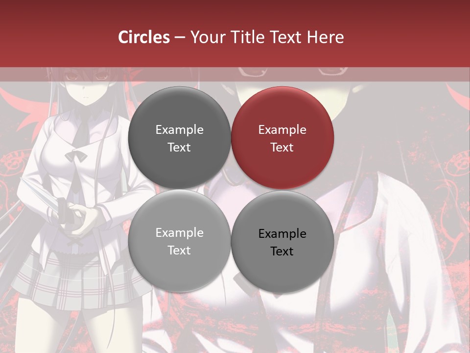 A Couple Of Anime Characters Standing Next To Each Other PowerPoint Template