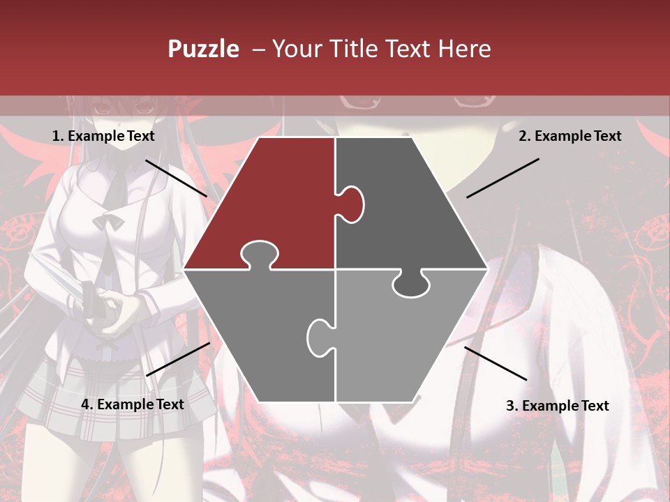A Couple Of Anime Characters Standing Next To Each Other PowerPoint Template