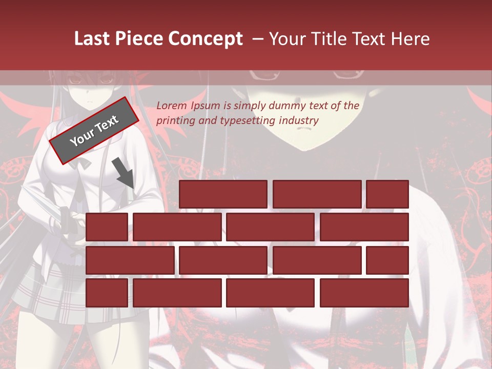 A Couple Of Anime Characters Standing Next To Each Other PowerPoint Template
