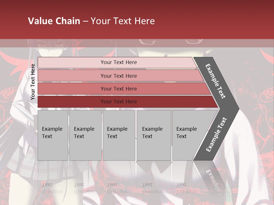 A Couple Of Anime Characters Standing Next To Each Other PowerPoint Template