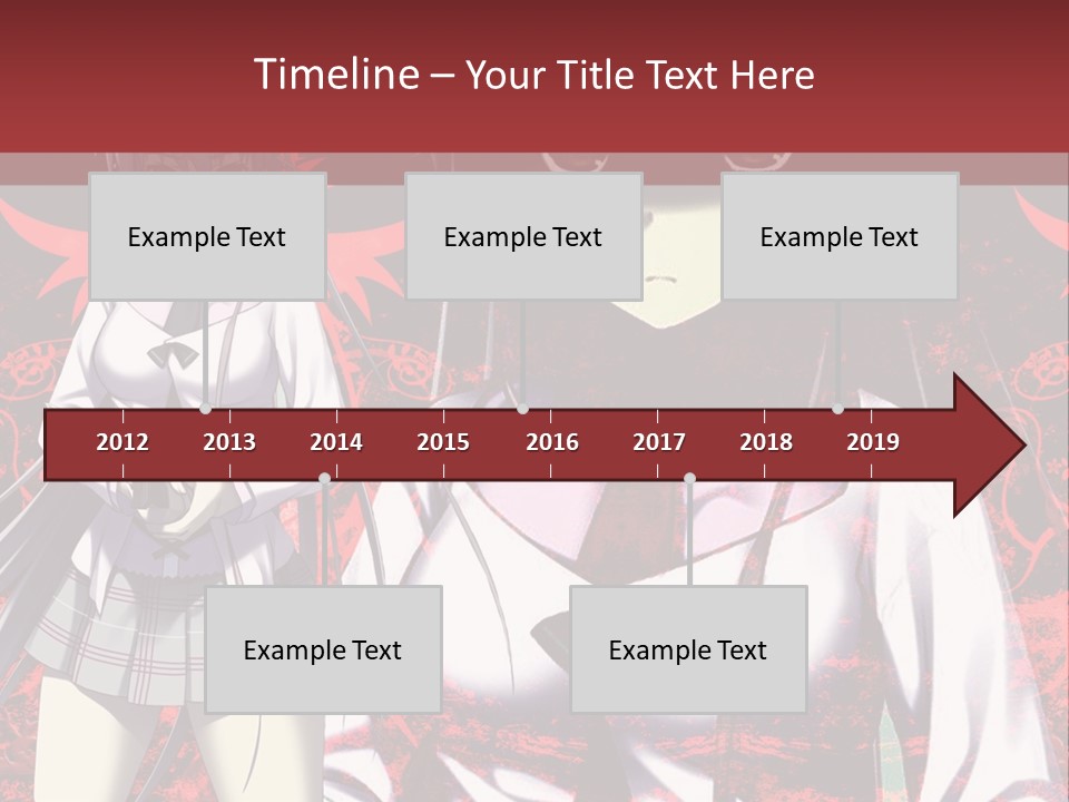 A Couple Of Anime Characters Standing Next To Each Other PowerPoint Template