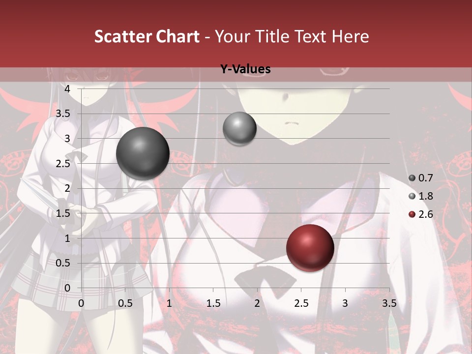 A Couple Of Anime Characters Standing Next To Each Other PowerPoint Template