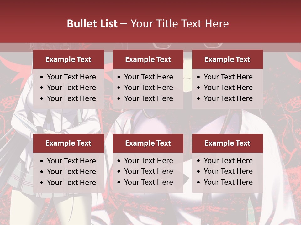 A Couple Of Anime Characters Standing Next To Each Other PowerPoint Template