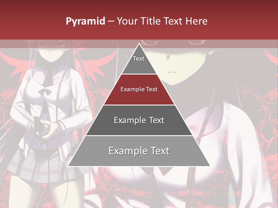 A Couple Of Anime Characters Standing Next To Each Other PowerPoint Template