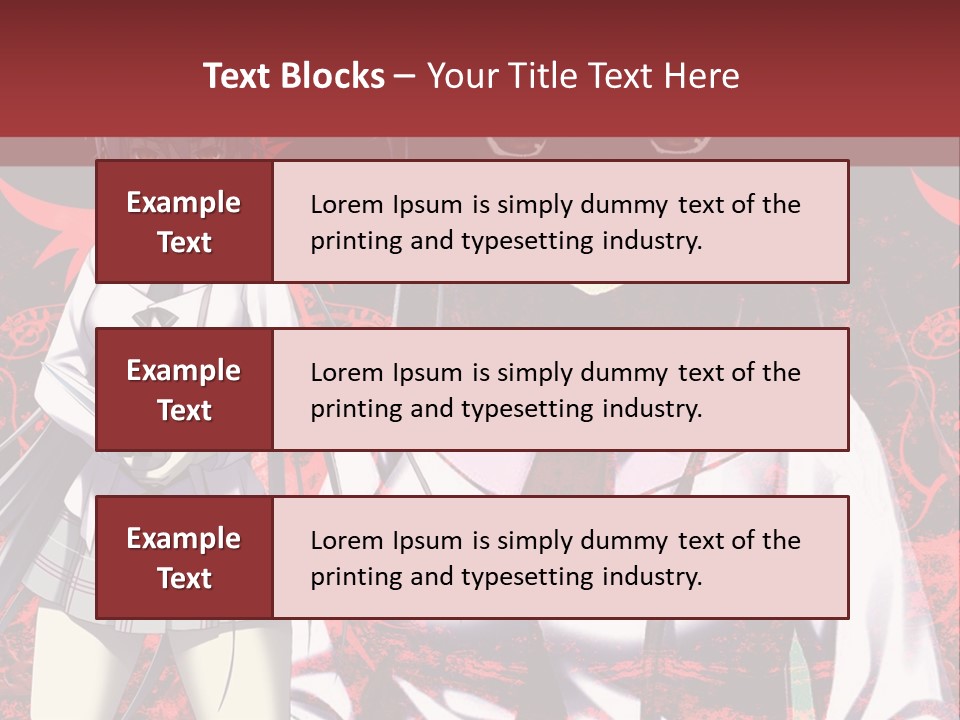 A Couple Of Anime Characters Standing Next To Each Other PowerPoint Template