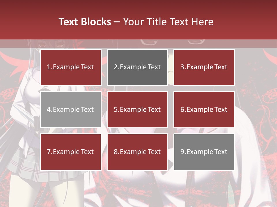 A Couple Of Anime Characters Standing Next To Each Other PowerPoint Template