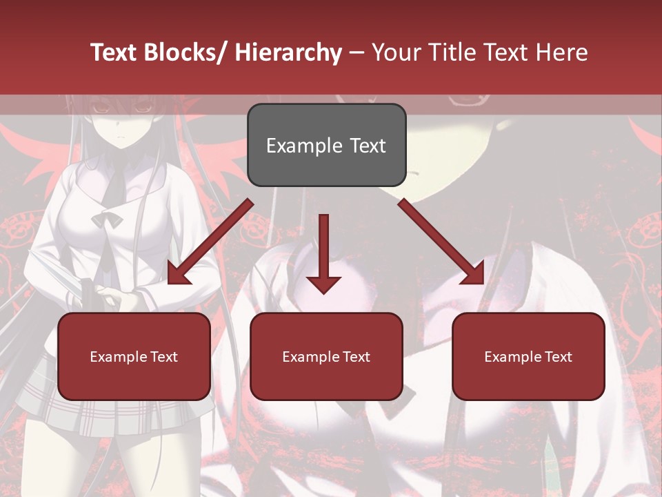 A Couple Of Anime Characters Standing Next To Each Other PowerPoint Template