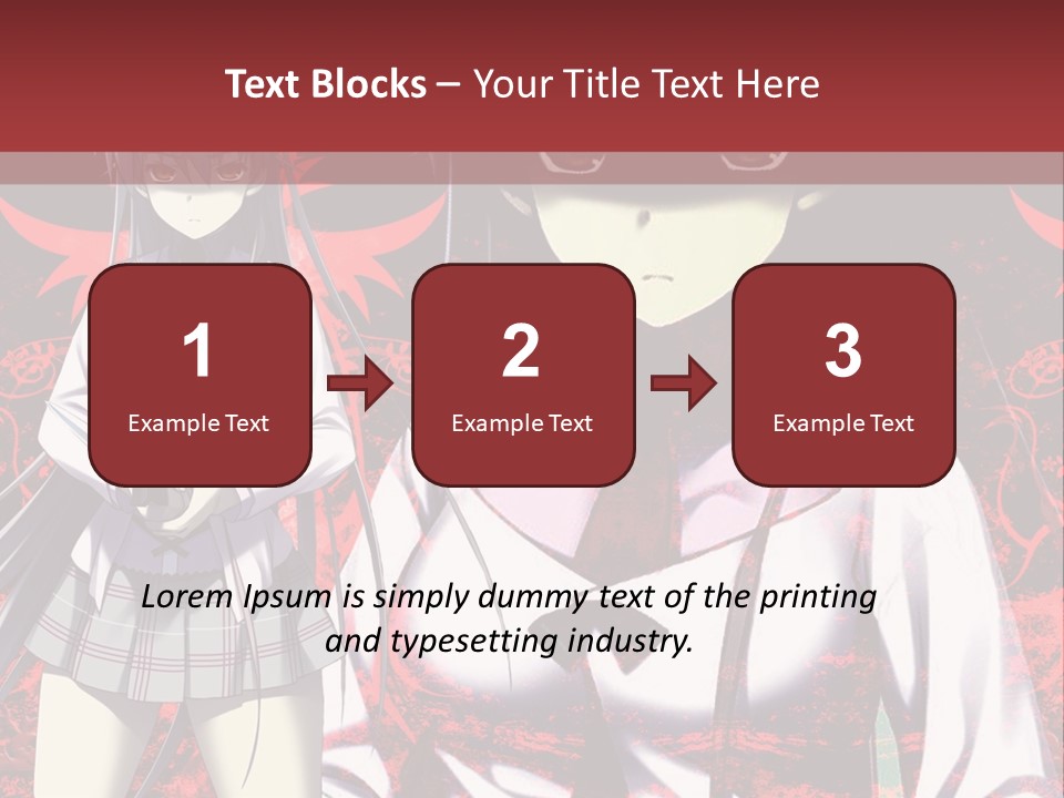 A Couple Of Anime Characters Standing Next To Each Other PowerPoint Template