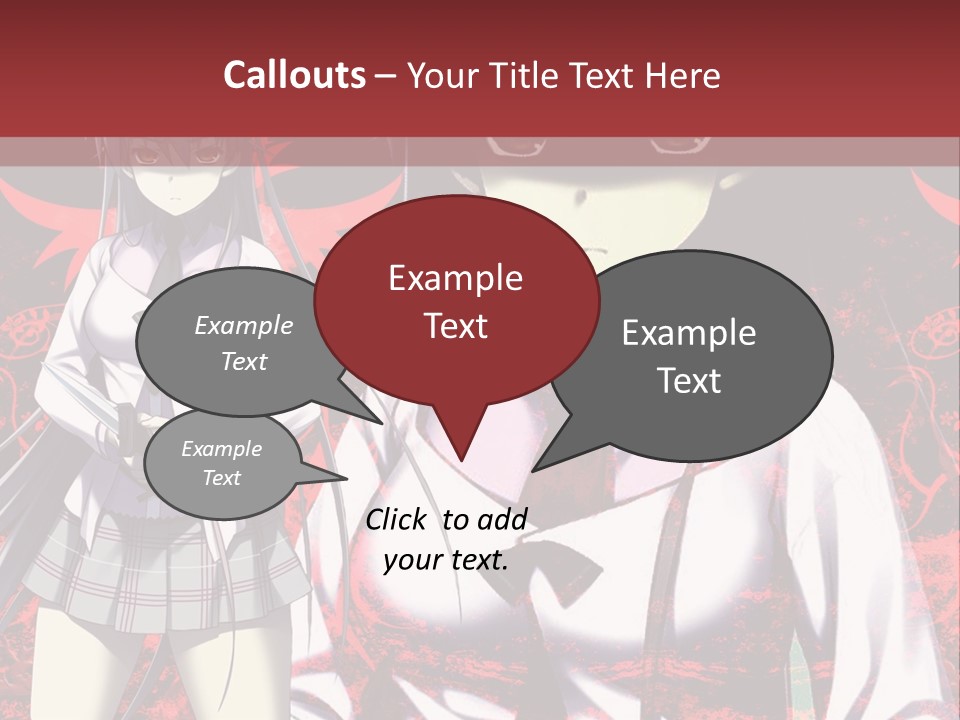 A Couple Of Anime Characters Standing Next To Each Other PowerPoint Template