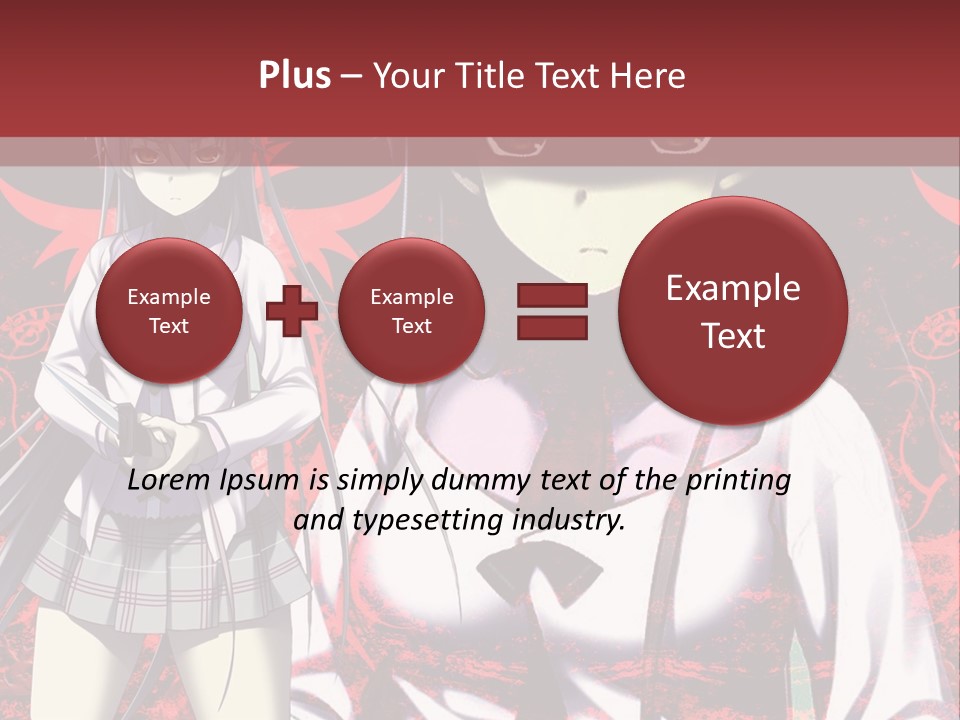 A Couple Of Anime Characters Standing Next To Each Other PowerPoint Template