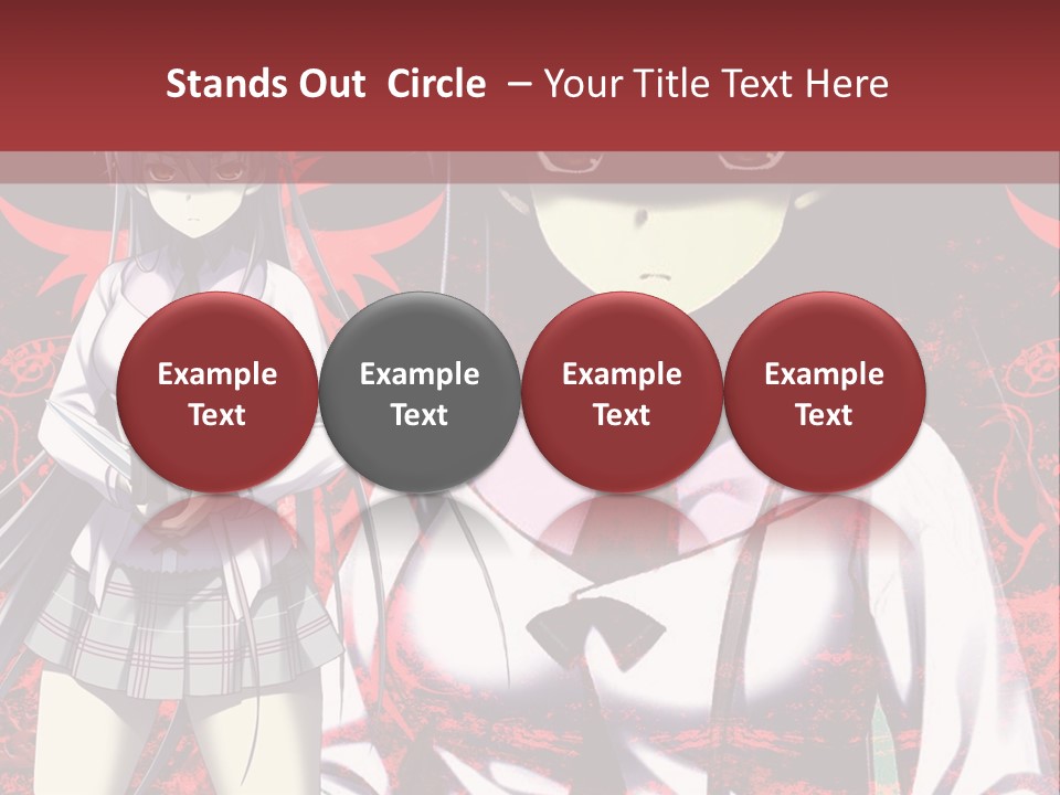 A Couple Of Anime Characters Standing Next To Each Other PowerPoint Template