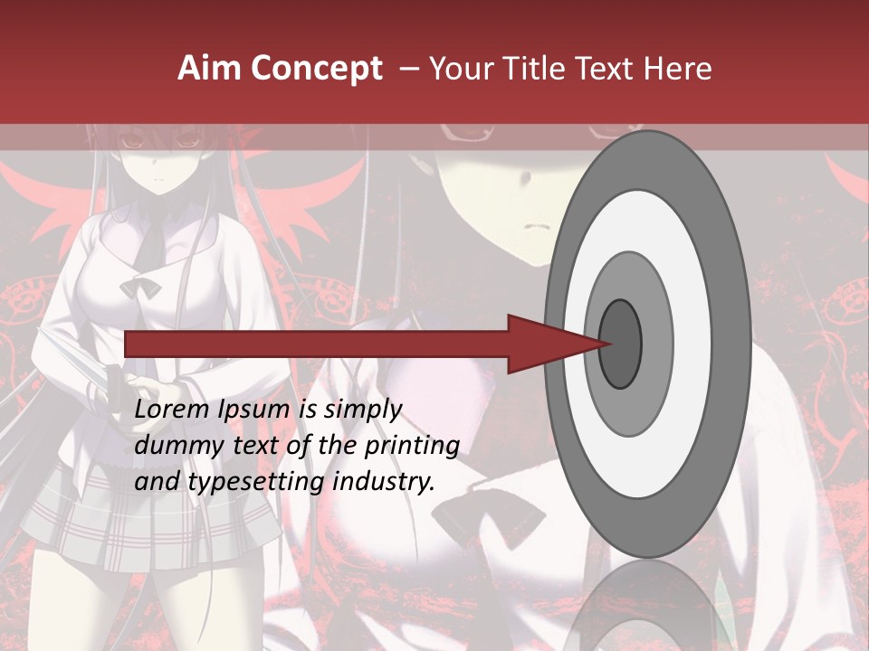 A Couple Of Anime Characters Standing Next To Each Other PowerPoint Template