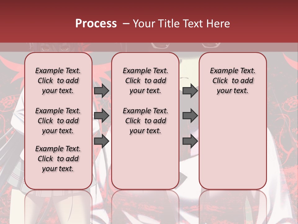 A Couple Of Anime Characters Standing Next To Each Other PowerPoint Template