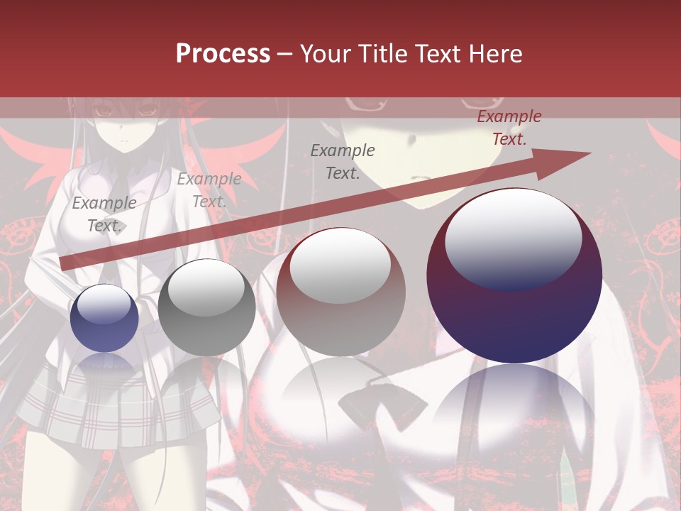A Couple Of Anime Characters Standing Next To Each Other PowerPoint Template