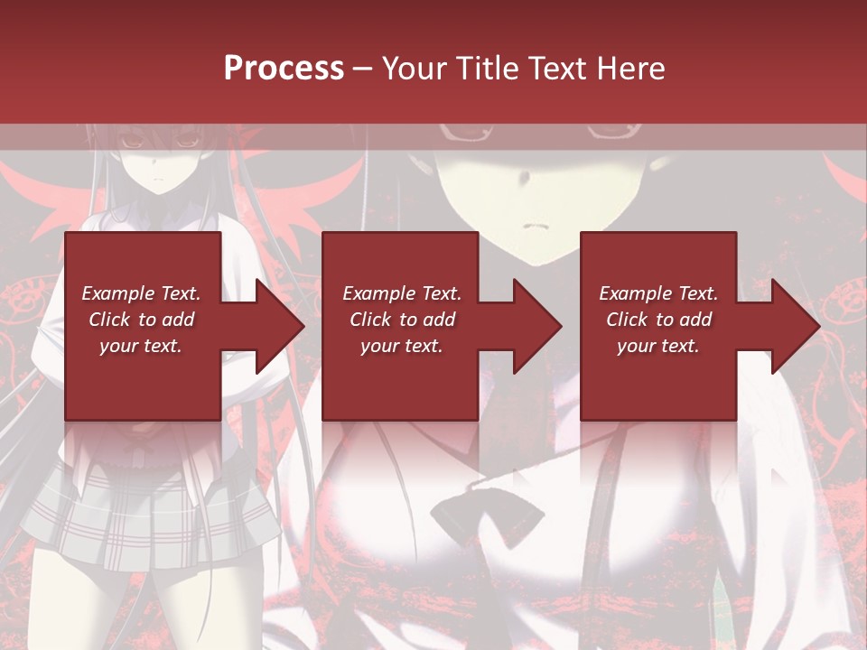 A Couple Of Anime Characters Standing Next To Each Other PowerPoint Template