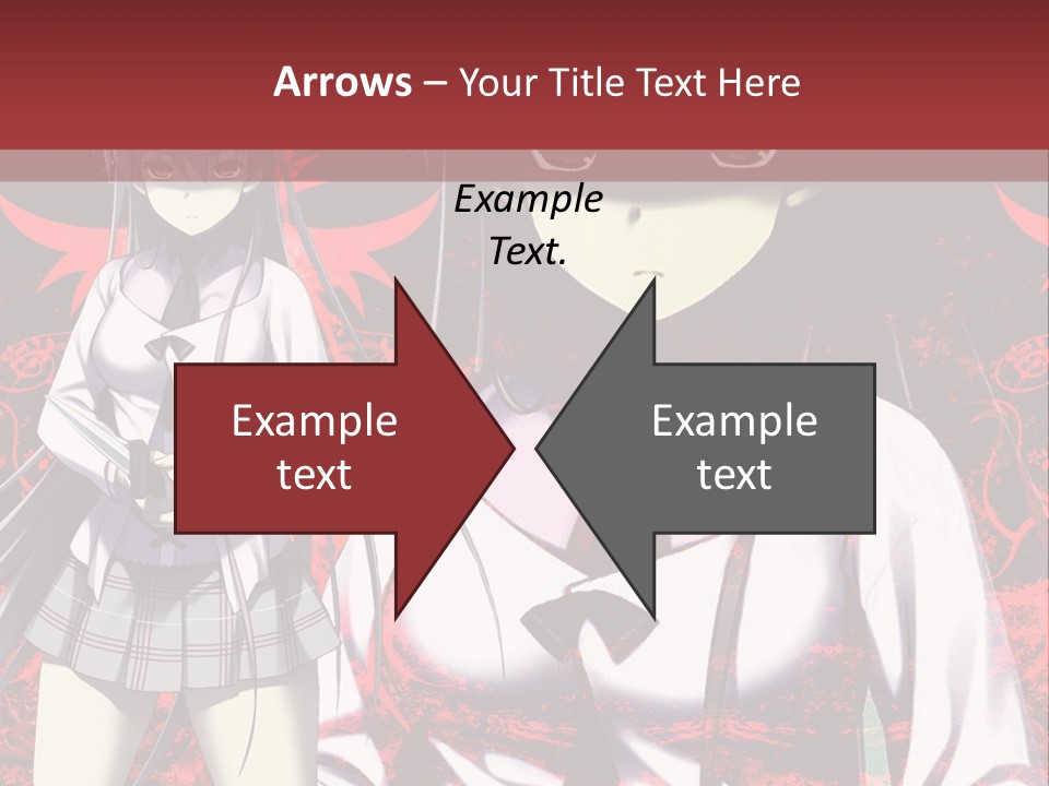 A Couple Of Anime Characters Standing Next To Each Other PowerPoint Template