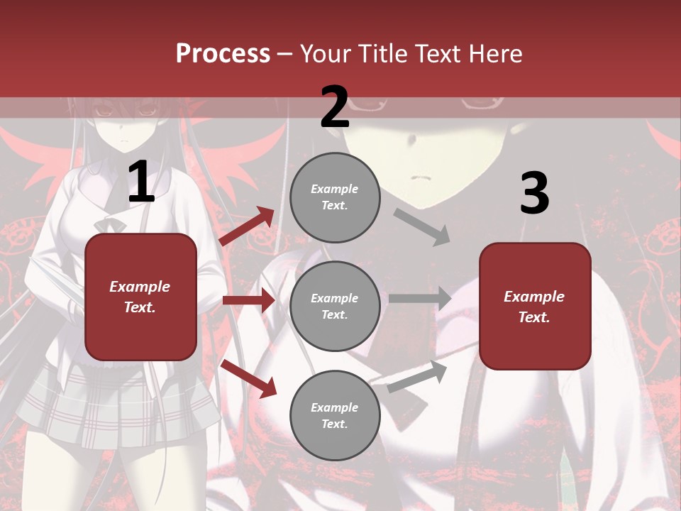 A Couple Of Anime Characters Standing Next To Each Other PowerPoint Template