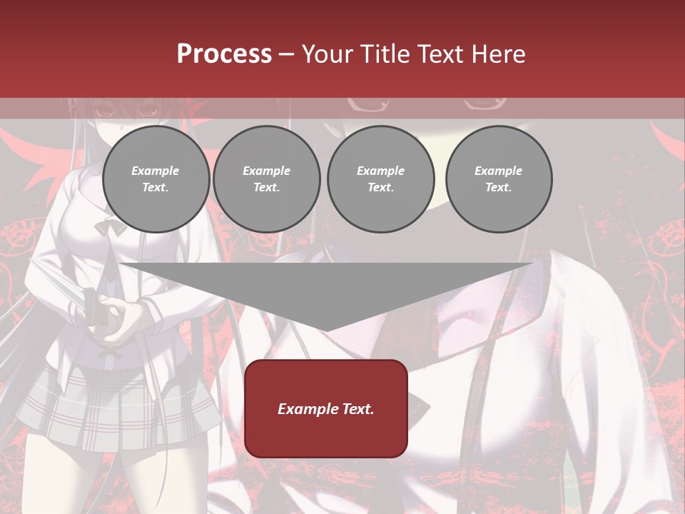 A Couple Of Anime Characters Standing Next To Each Other PowerPoint Template