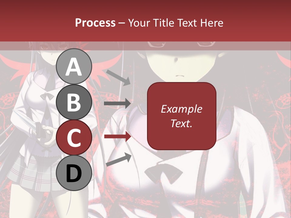 A Couple Of Anime Characters Standing Next To Each Other PowerPoint Template
