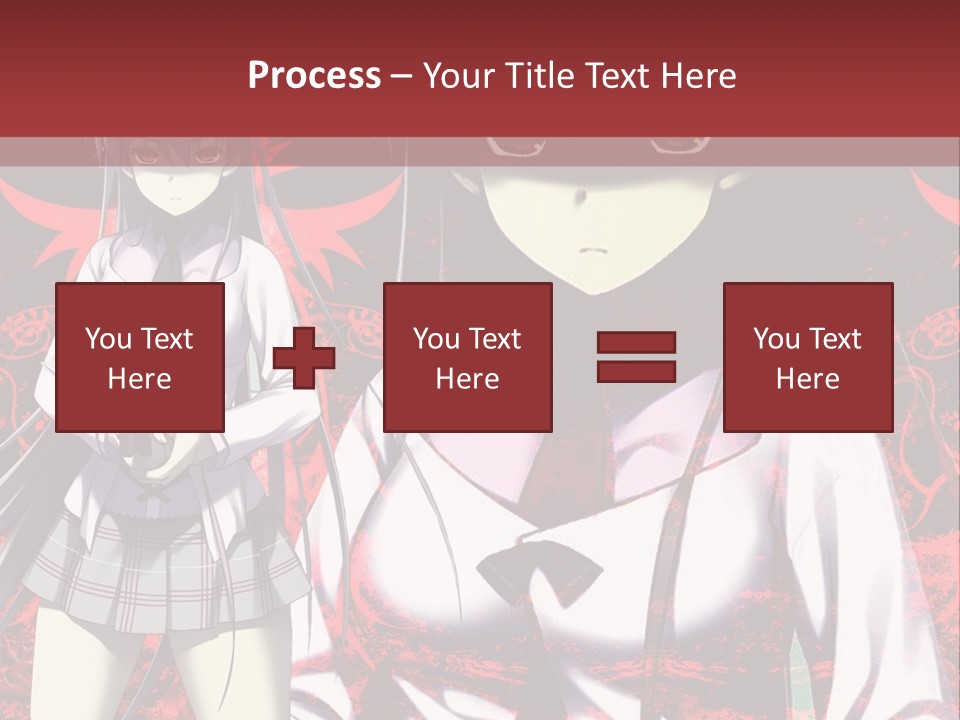 A Couple Of Anime Characters Standing Next To Each Other PowerPoint Template