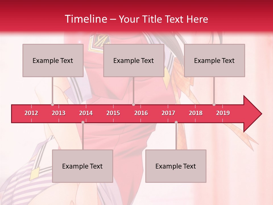 A Woman In A Pink Shirt Is Standing In Front Of A Red Wall PowerPoint Template