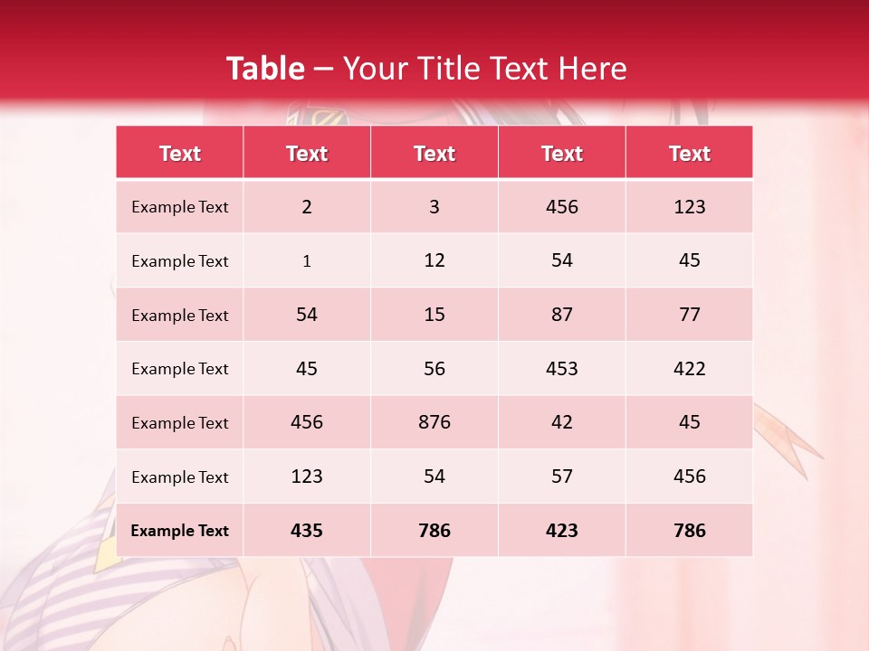 A Woman In A Pink Shirt Is Standing In Front Of A Red Wall PowerPoint Template