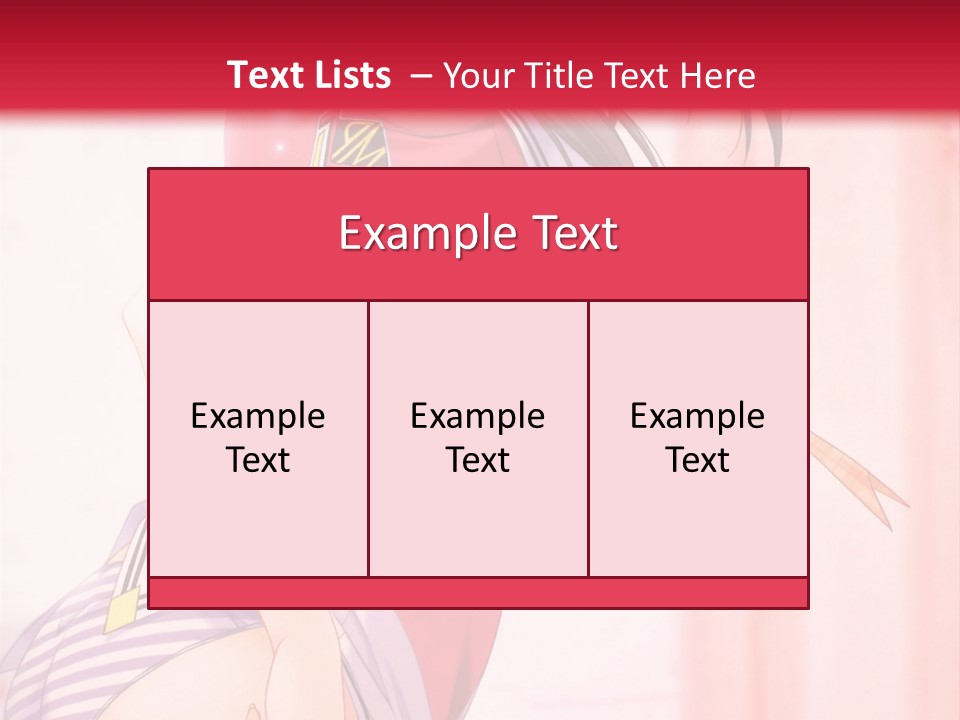 A Woman In A Pink Shirt Is Standing In Front Of A Red Wall PowerPoint Template