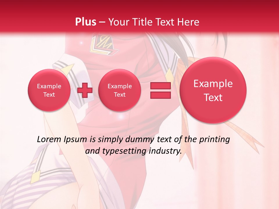 A Woman In A Pink Shirt Is Standing In Front Of A Red Wall PowerPoint Template