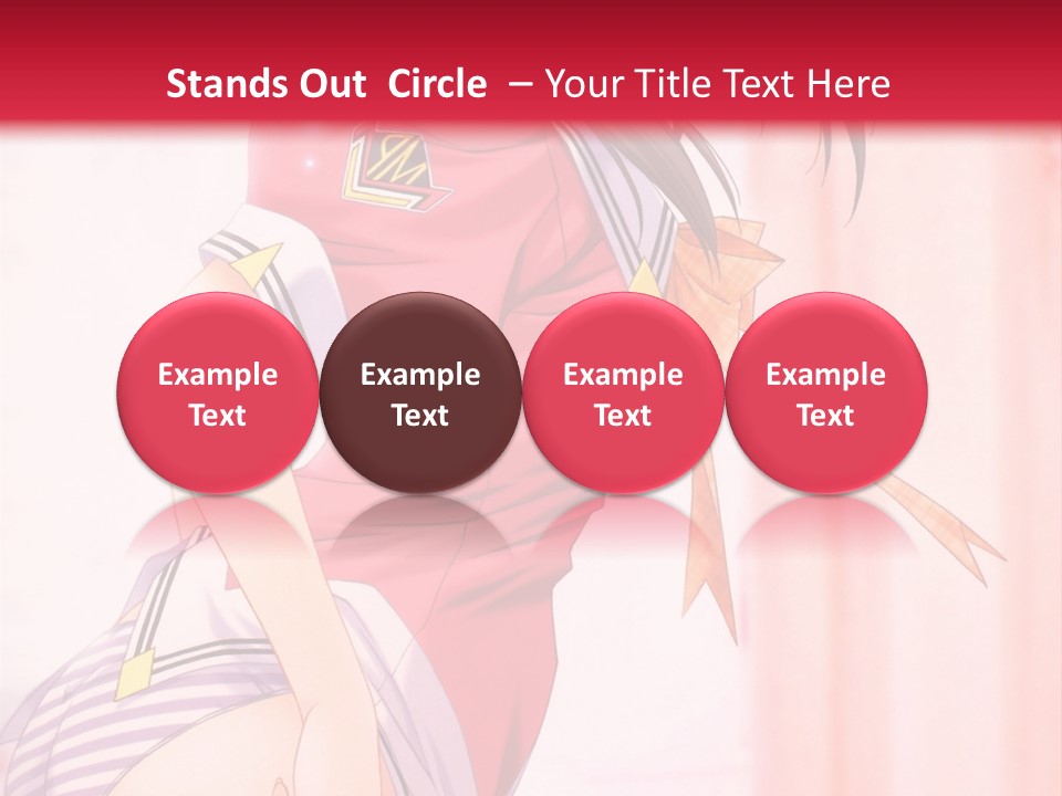 A Woman In A Pink Shirt Is Standing In Front Of A Red Wall PowerPoint Template