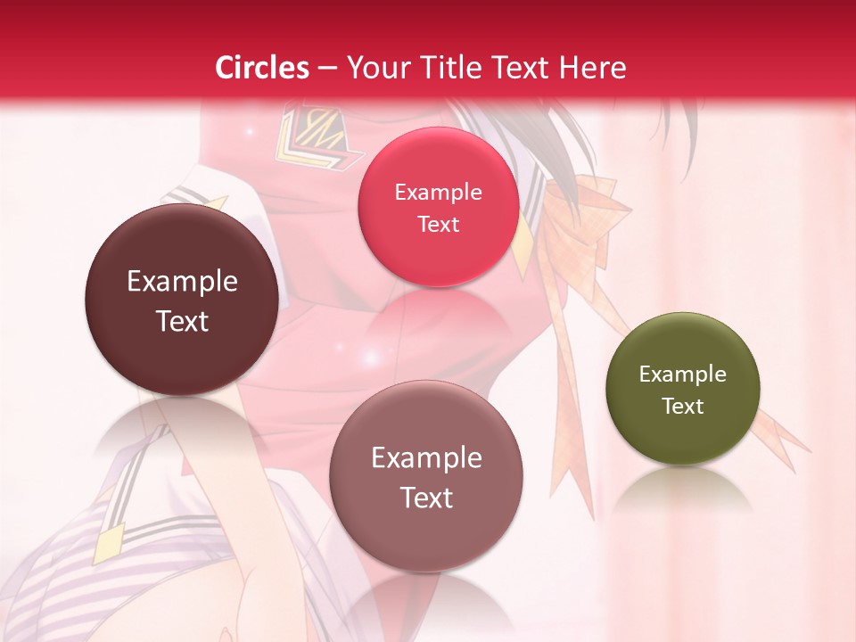 A Woman In A Pink Shirt Is Standing In Front Of A Red Wall PowerPoint Template