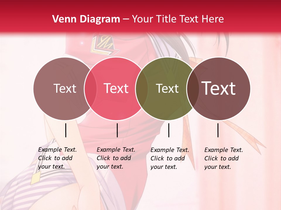 A Woman In A Pink Shirt Is Standing In Front Of A Red Wall PowerPoint Template