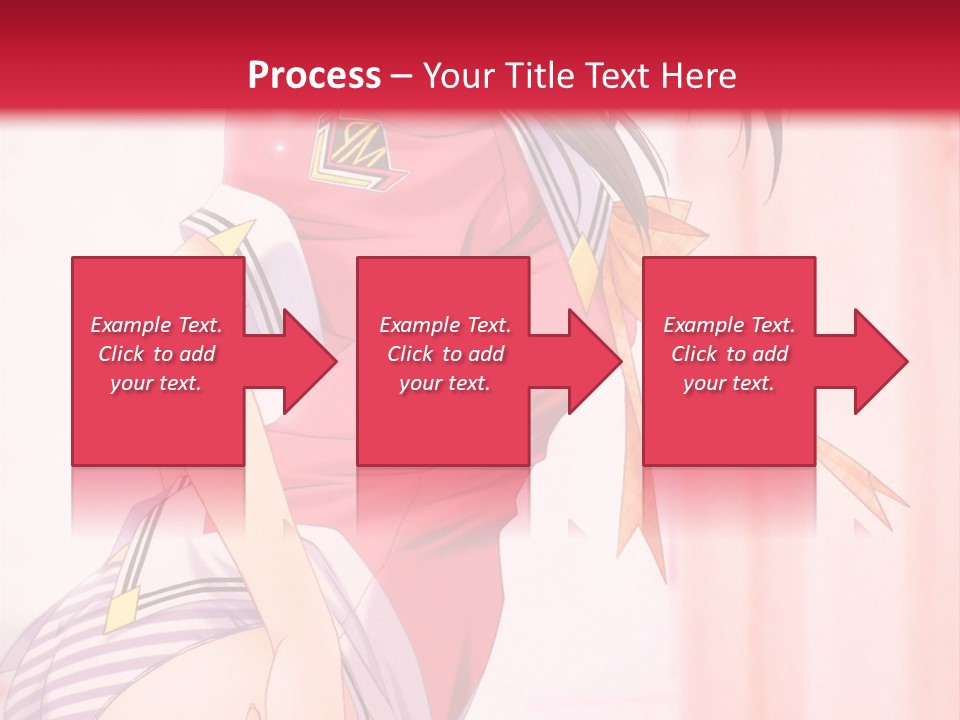 A Woman In A Pink Shirt Is Standing In Front Of A Red Wall PowerPoint Template