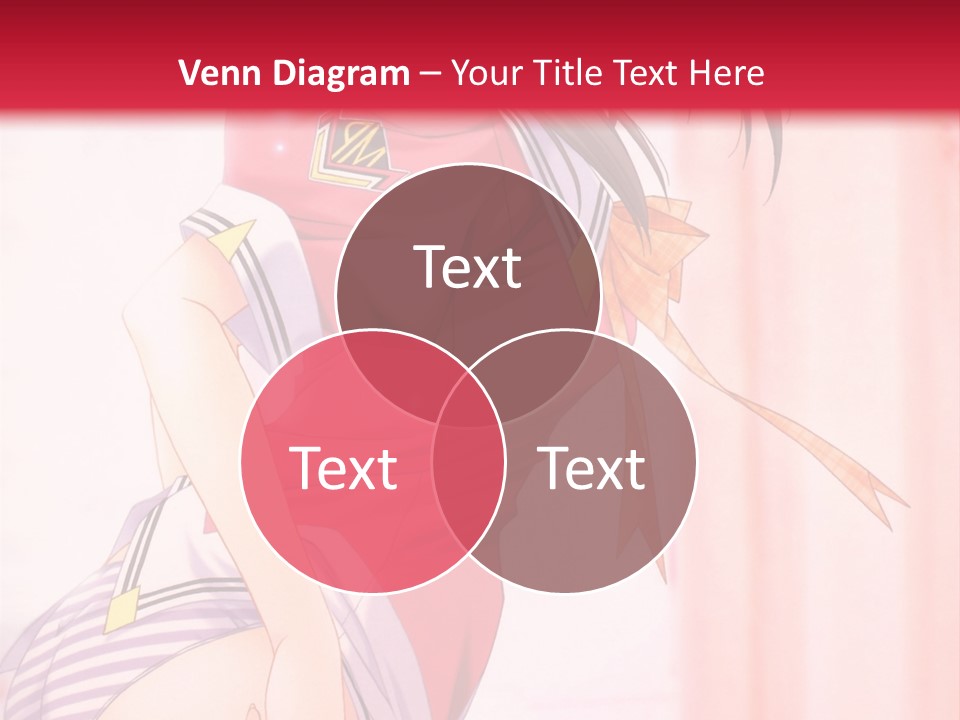 A Woman In A Pink Shirt Is Standing In Front Of A Red Wall PowerPoint Template