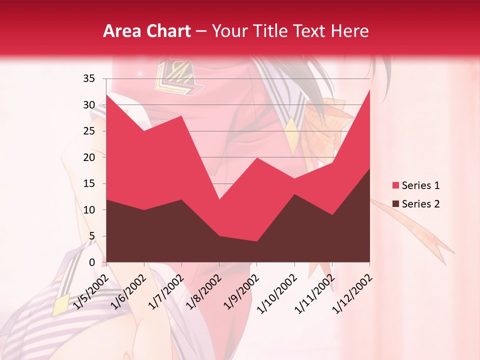 A Woman In A Pink Shirt Is Standing In Front Of A Red Wall PowerPoint Template