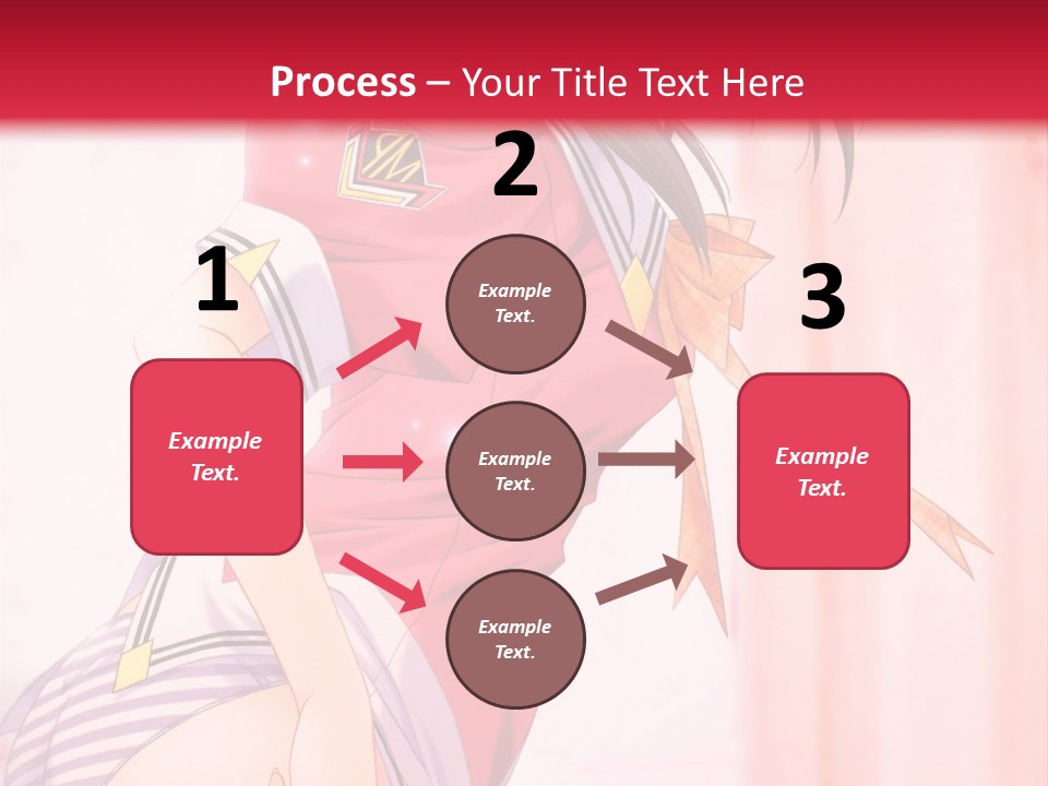 A Woman In A Pink Shirt Is Standing In Front Of A Red Wall PowerPoint Template