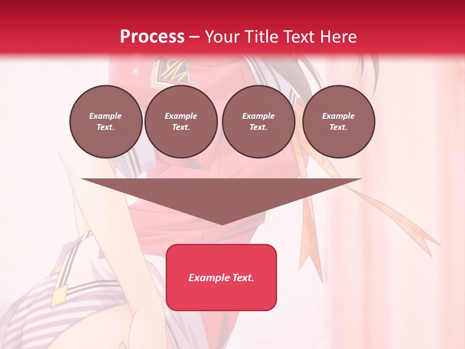 A Woman In A Pink Shirt Is Standing In Front Of A Red Wall PowerPoint Template