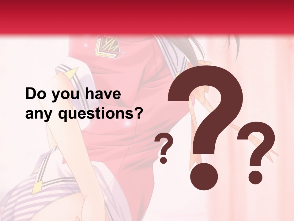 A Woman In A Pink Shirt Is Standing In Front Of A Red Wall PowerPoint Template