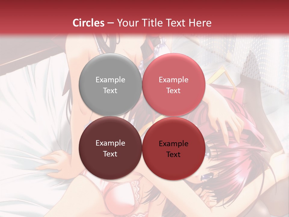 A Woman Laying On Top Of A Bed Next To A Man PowerPoint Template