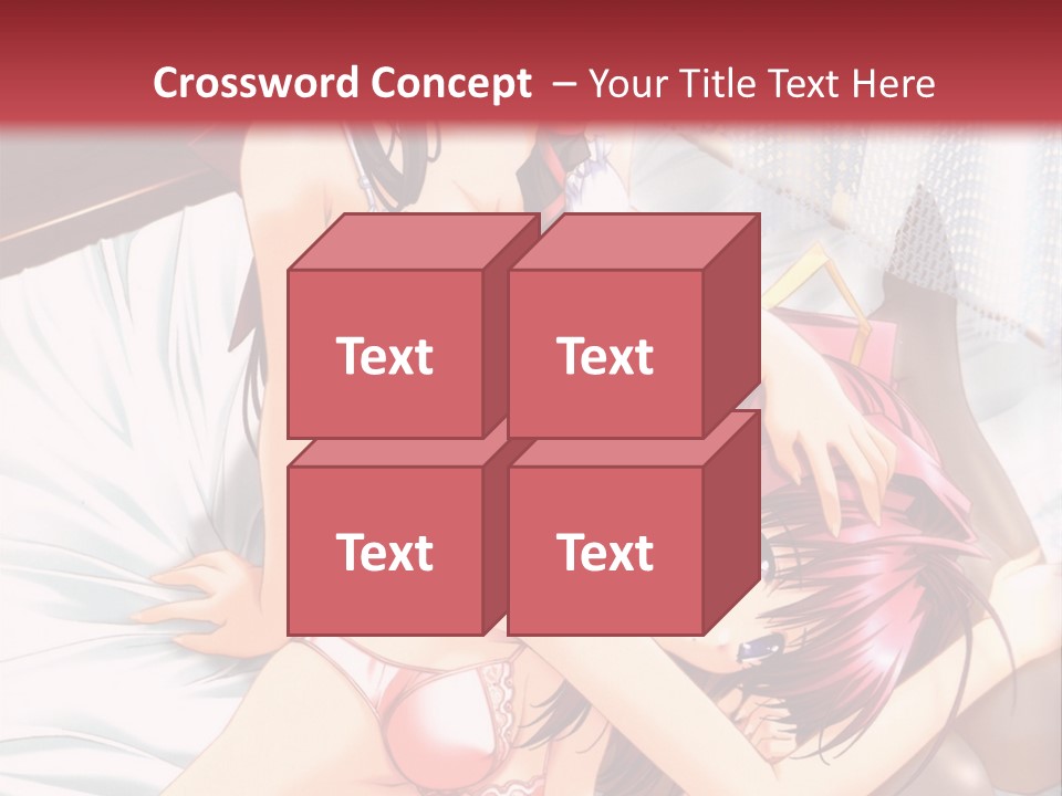 A Woman Laying On Top Of A Bed Next To A Man PowerPoint Template