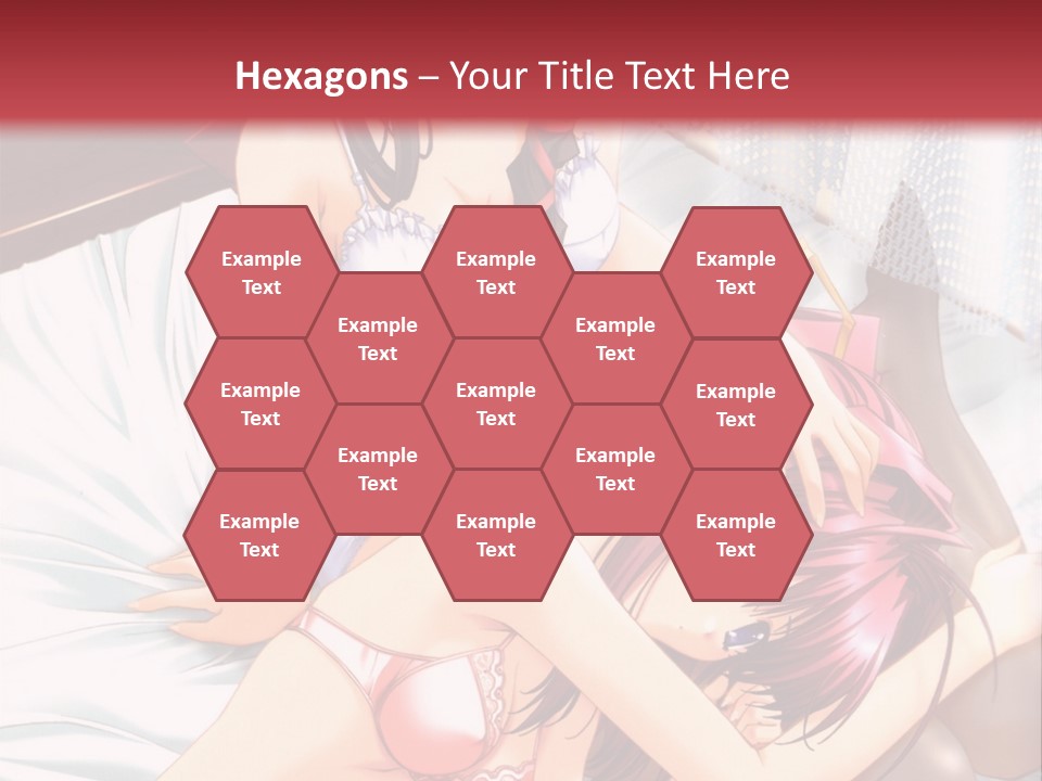 A Woman Laying On Top Of A Bed Next To A Man PowerPoint Template