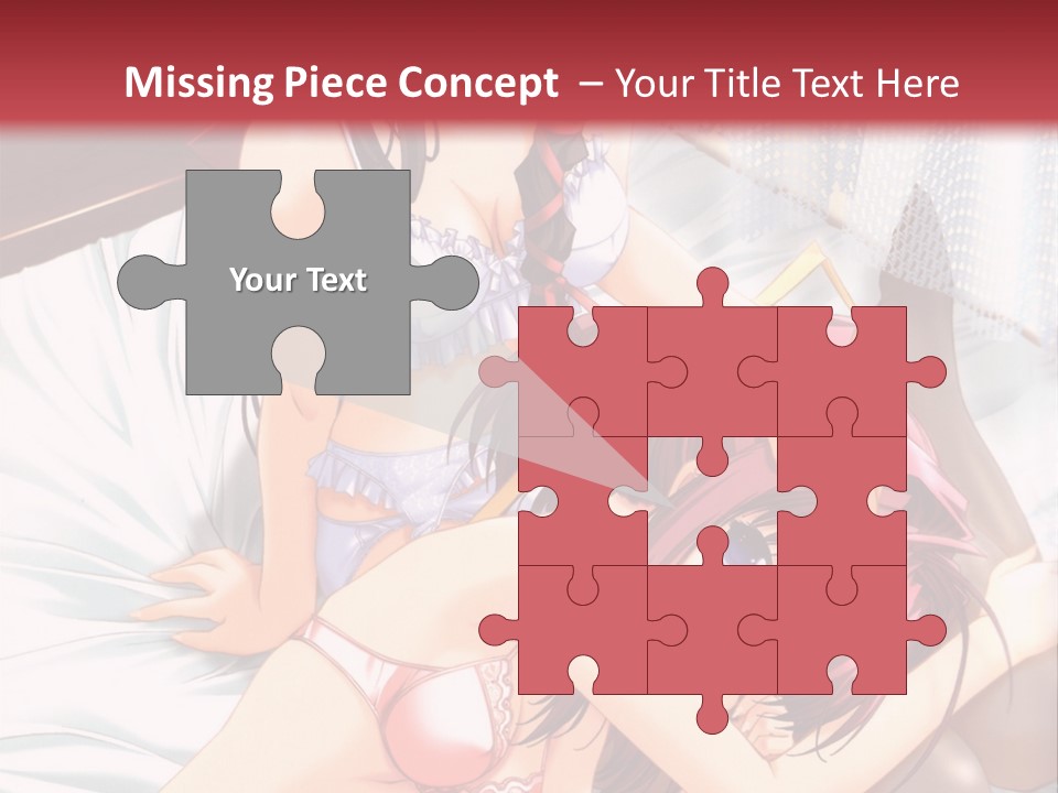 A Woman Laying On Top Of A Bed Next To A Man PowerPoint Template