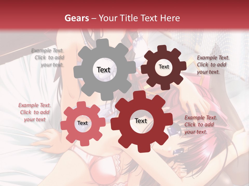 A Woman Laying On Top Of A Bed Next To A Man PowerPoint Template